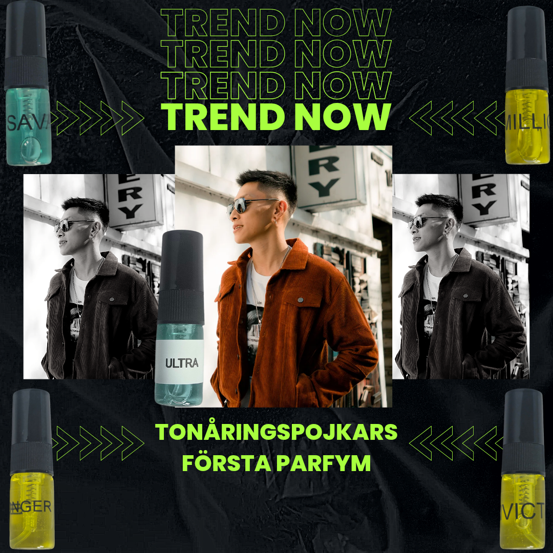 Kit 5 doftprover tonåringspojkars första parfym