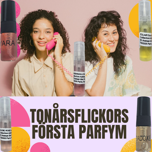 Kit 5 doftprover tonåringstjejers första parfym