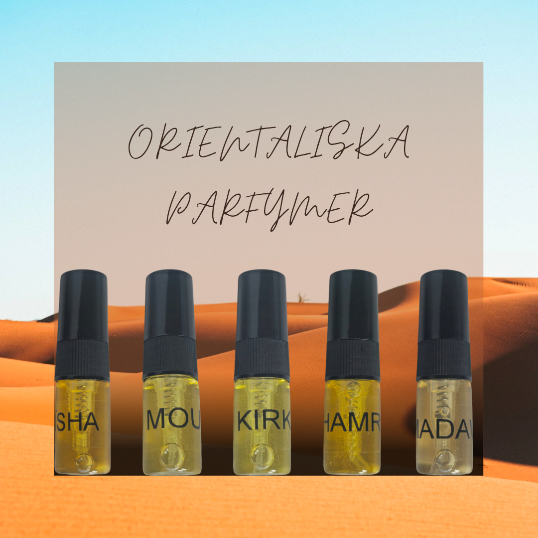 Kit 5 doftprover Orientaliska Parfymer